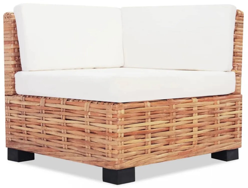 16 részes természetes rattan kanapészett