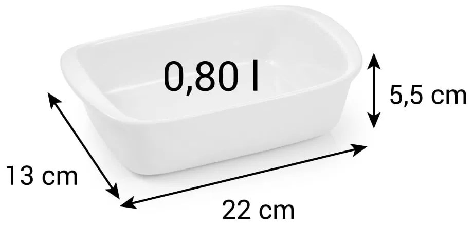 Agyagkerámia sütőtál 13x22 cm Delícia – Tescoma