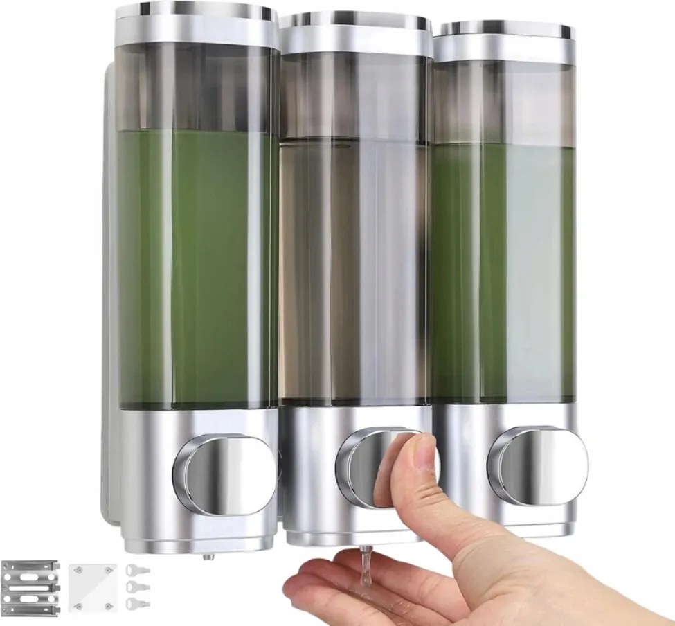 Kézi fali szappanadagoló 3X 300ML