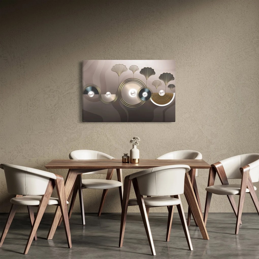 Kép - Aranybarna absztrakció (90x60 cm)