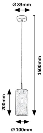 Rabalux - Csillár zsinóron E14/25W/230V