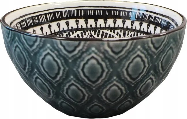 Tál Mártogatós Tál Japandi Kerámia 150ml Díszített Inari Tengeri 10cm