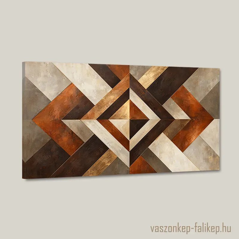 Geometria Fényei – prémium vászonkép 40x23 cm