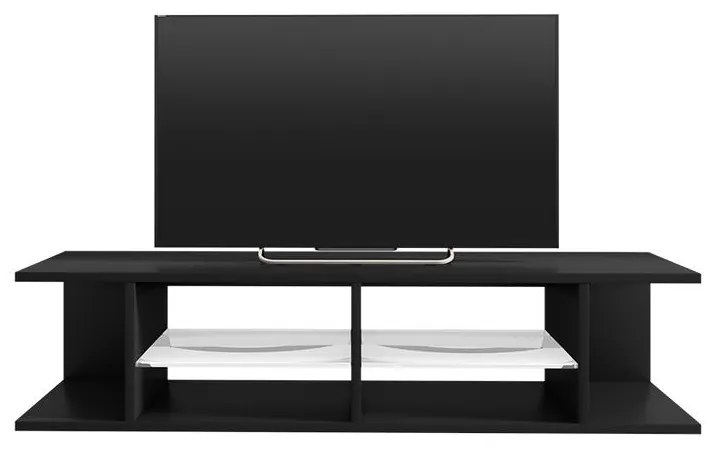 Tv szekrény/asztal Monty 137 (világítással) (fekete). 1098627