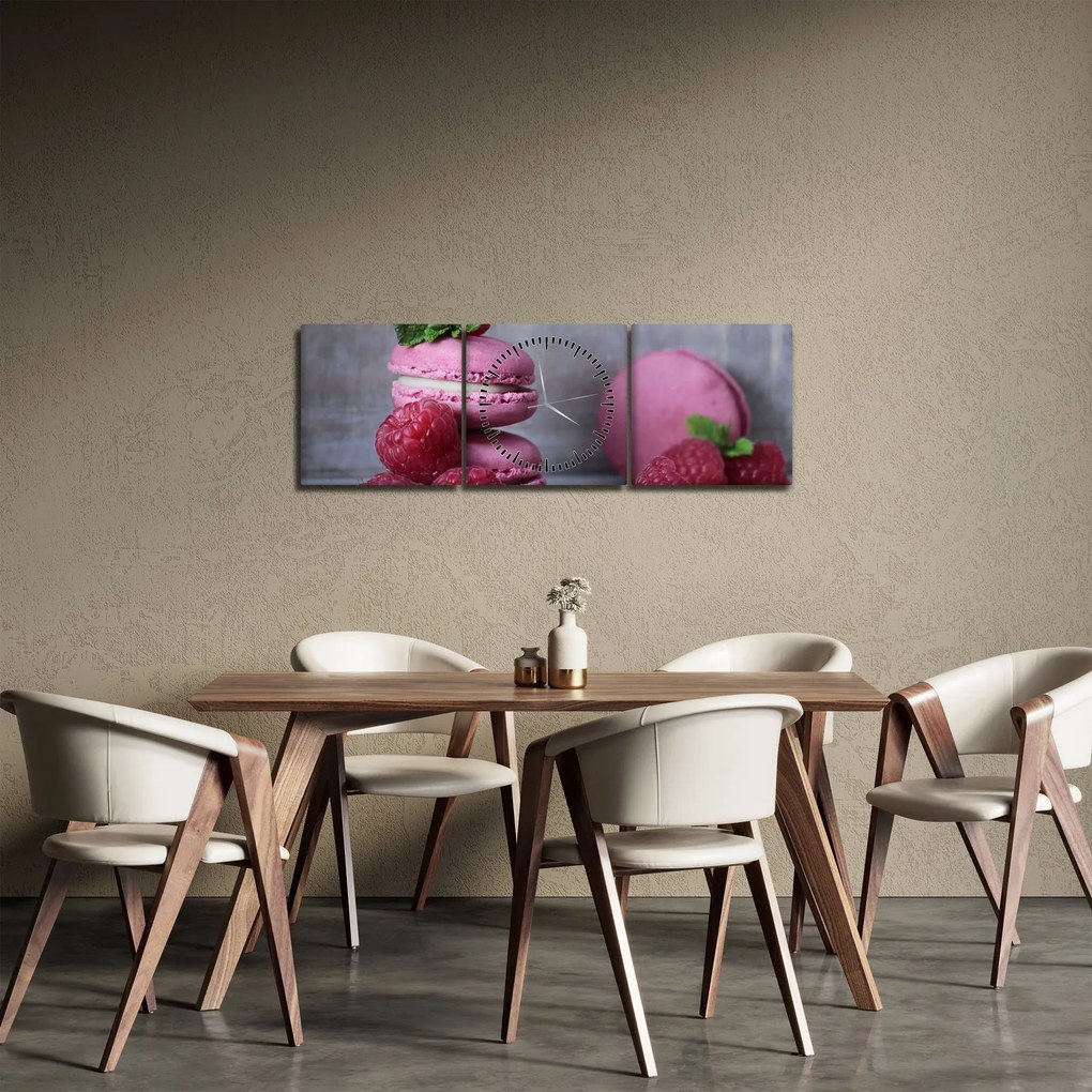 A macaroons képe (órával) (90x30 cm)