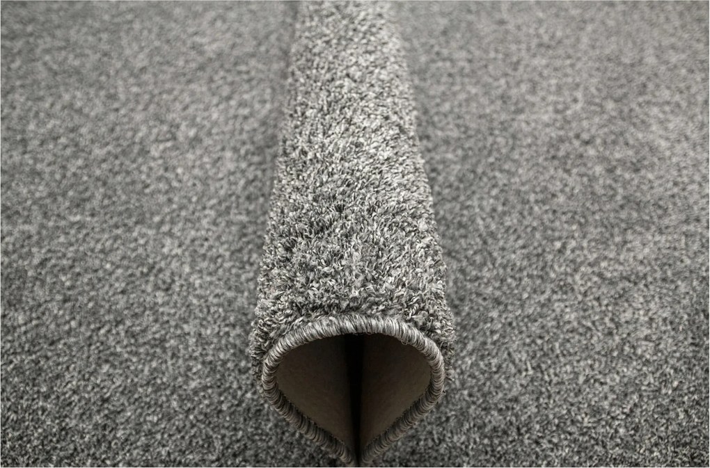 Melange Szőnyeg Szürke Grafit Sphinx Shaggy Filc Magas Gyapjú 100x150 cm