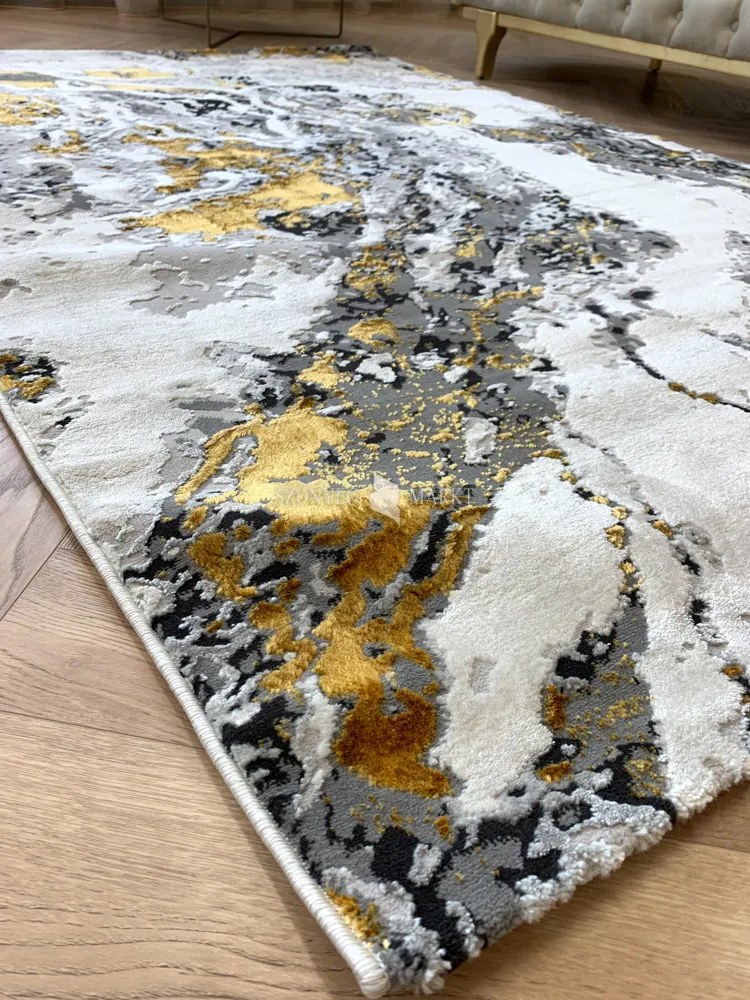 Sunset sötétarany design szőnyeg 80x250
