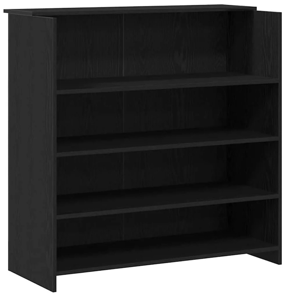 vidaXL recepciós pult fekete tölgyszínű 200x50x103,5 cm szerelt fa