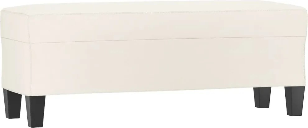 vidaXL krémszínű műbőr pad 100 x 35 x 41 cm