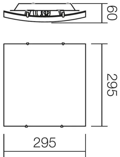 Redo 05-812 - SHAKE mennyezeti lámpa 1xE27/42W/230V 29,5x29,5 cm fehér