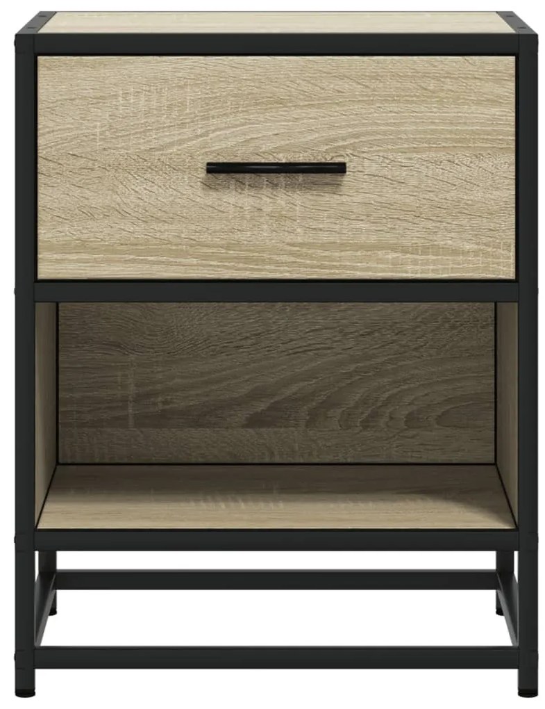 Sonoma tölgy színű szerelt fa éjjeliszekrény 40 x 31 x 50 cm