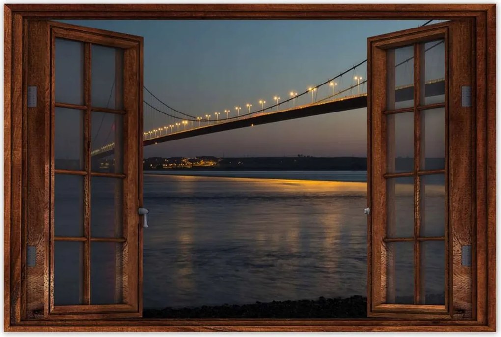 Poszterek 90x60 Híd lámpákkal