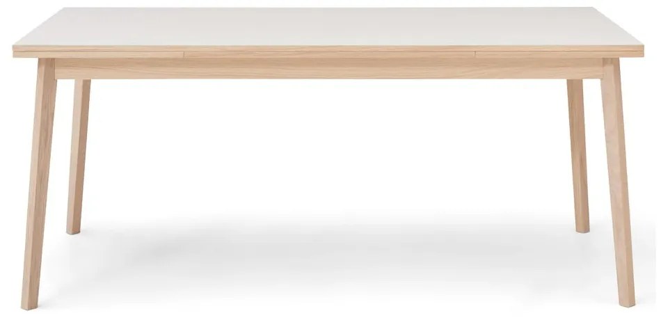 Single kihúzható étkezőasztal fehér asztallappal, 180 x 90 cm - Hammel