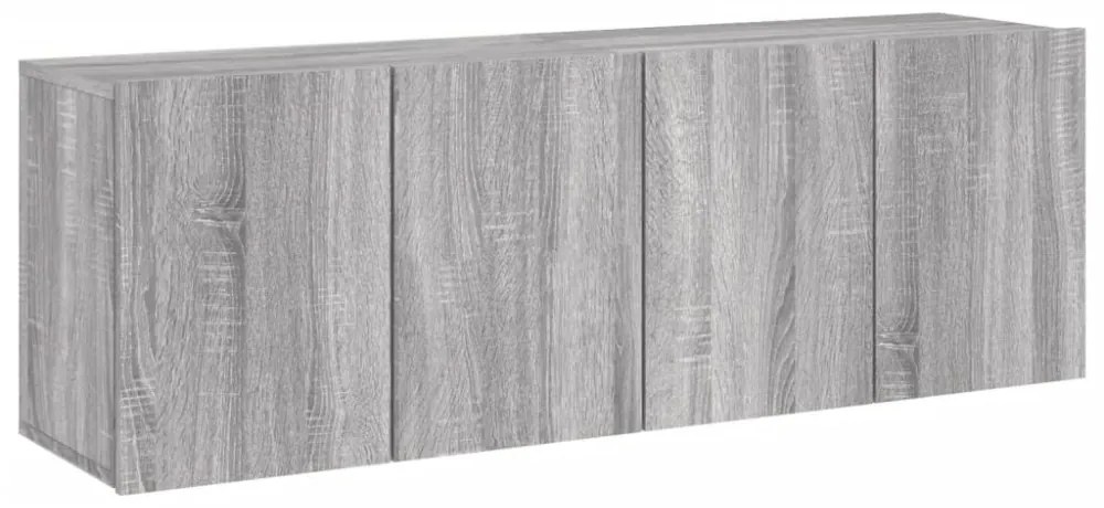 2 db szürke sonoma színű fali TV-szekrény 60 x 30 x 41cm