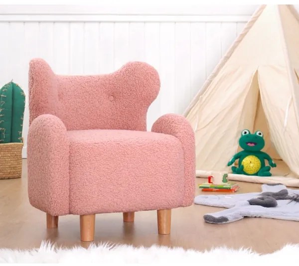 Gyerekfotel TOBI rózsaszín
