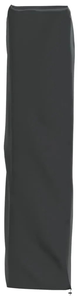 fekete 420D oxford szövet piramis alakú fűtőhuzat 58x58x228 cm