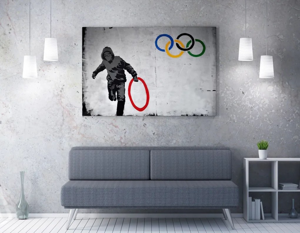 WY118 Banksy vászonkép, 70 x 100 cm