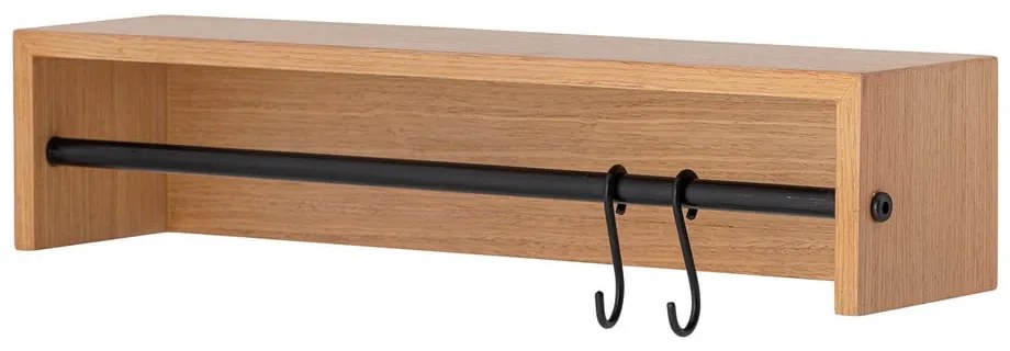 Natúr színű fali fogas bükkfa dekorral polccal Ryder – Bloomingville