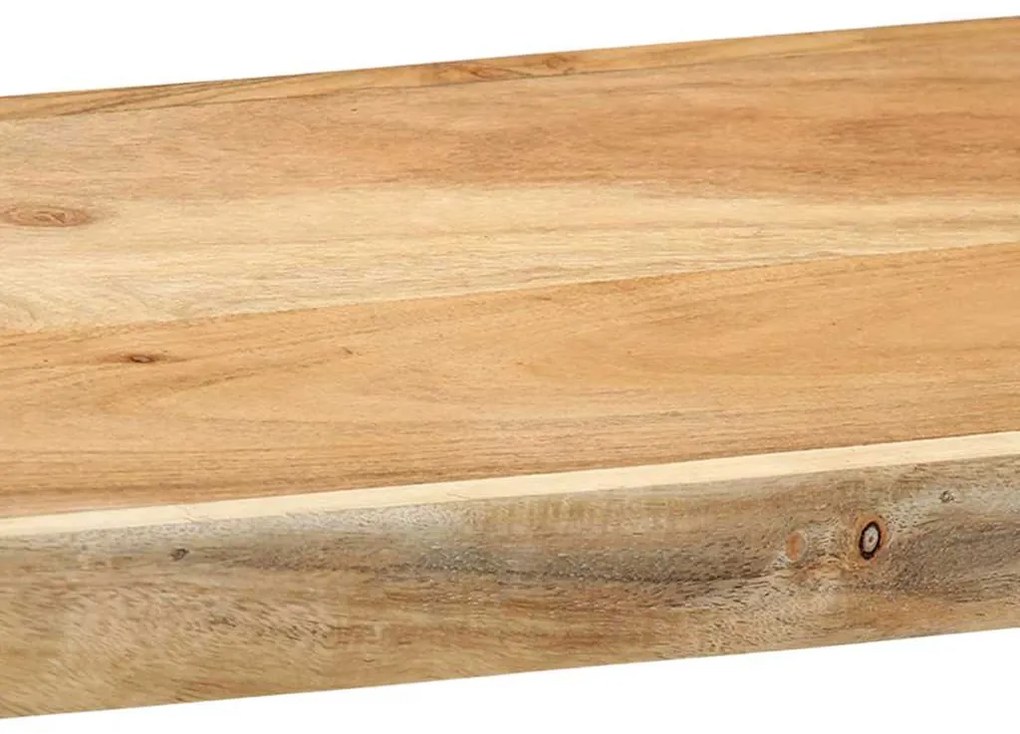fali polc 110x33x45 cm tömör fa akácfa