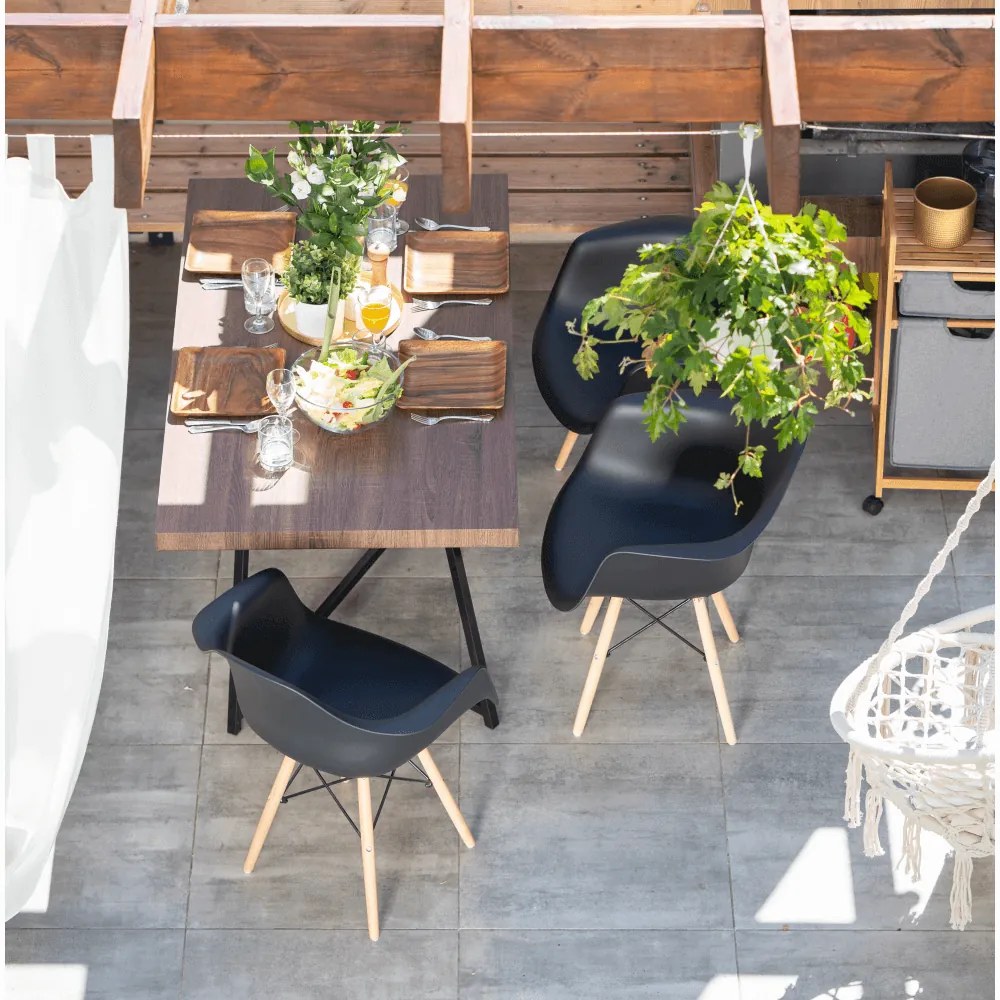 AKCIÓ Fekete étkezőszék LIZBONA II. osztály