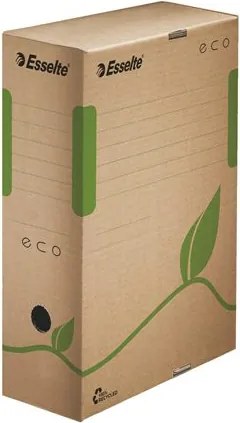 Archiválódoboz, A4, 100 mm, karton, ESSELTE Eco, barna (E623917)