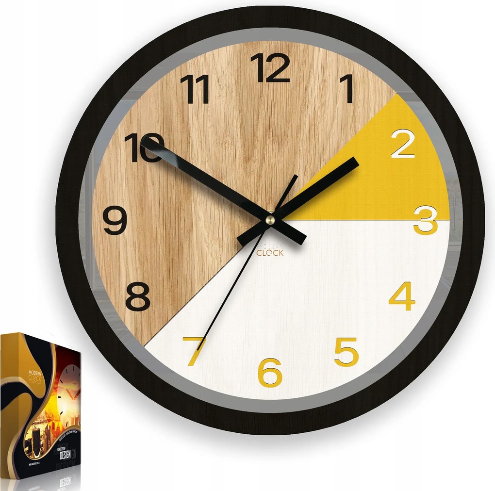 Falióra Fa Paris Wood Sárga 33cm