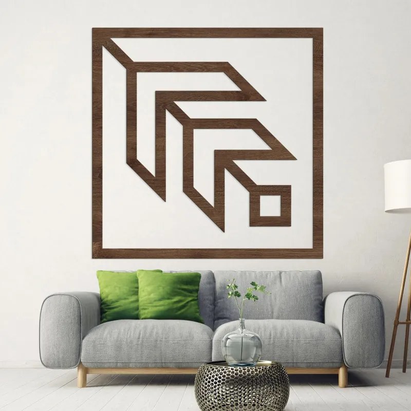 Geometrikus fali dekoráció négyzet - SKAUKA