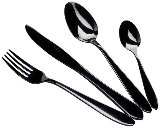 BerlingerHaus 24 részes evőeszköz készlet Matte Black Collection BH/3077