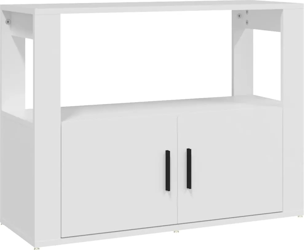 vidaXL fehér szerelt fa tálalószekrény 80x30x60 cm
