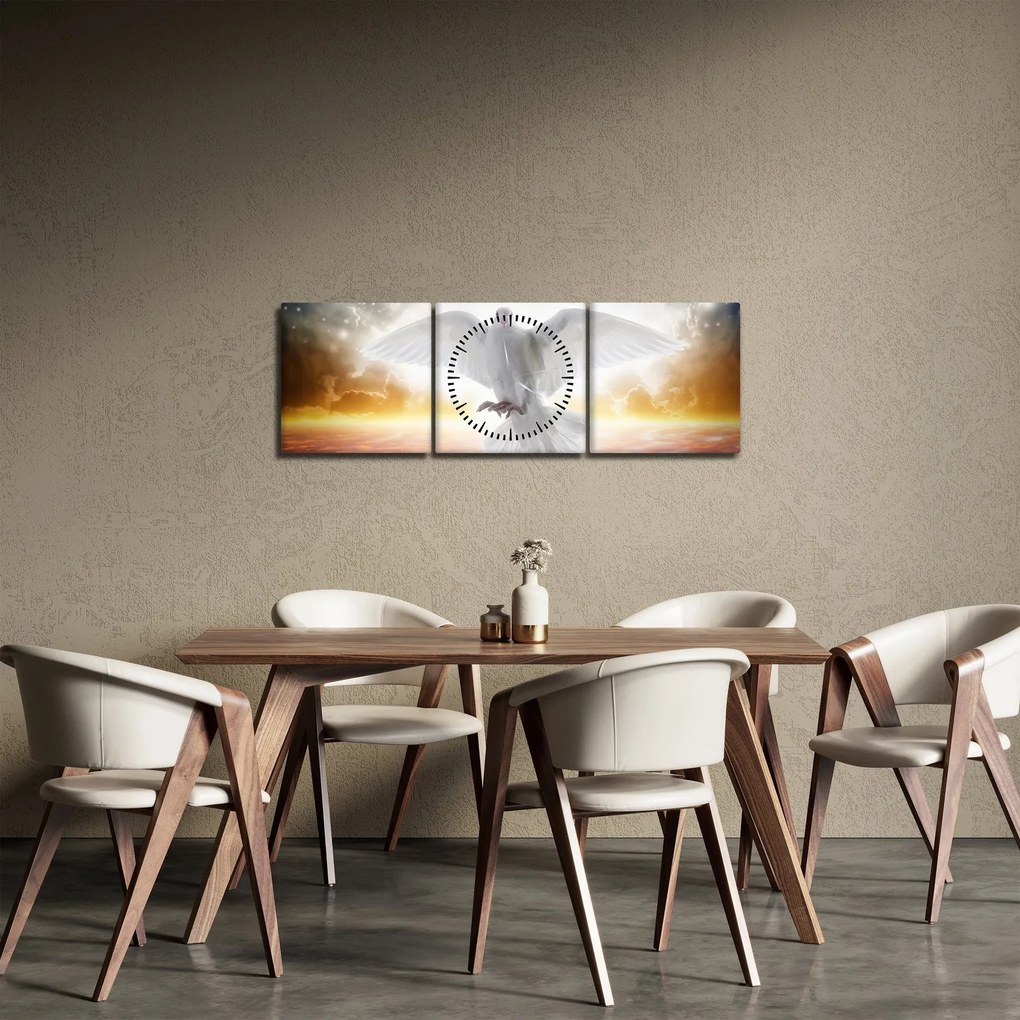 Galamb képe (órával) (90x30 cm)