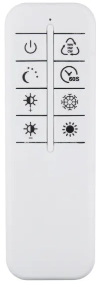 Globo 48466-70A - Dimmelhető LED mennyezeti lámpatest INVERTINA LED/70W/230V ezüst + távirányító