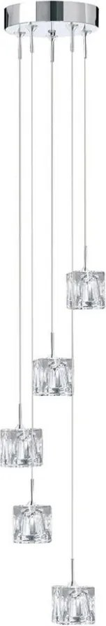 Függeszték Króm ICE CUBE SEARCHLIGHT 6775-5-LED