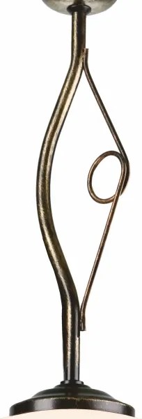 Csillár rúdon RETRO 1xE27/60W/230V fekete patina