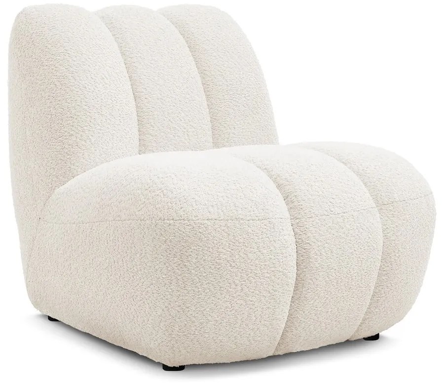 Fehér buklé fotel Janissaire – Bobochic Paris