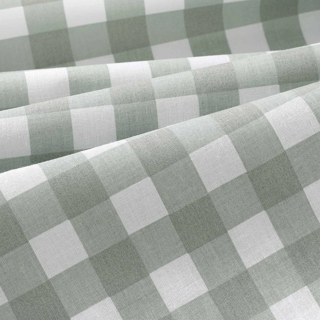 Goldea pamut reggeliző alátét - zsálya színű kockás - 2db 30 x 40 cm