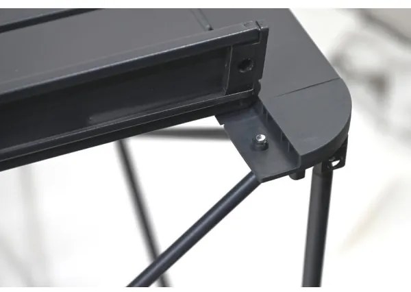 Összecsukható kempingasztal 70x70cm antracit