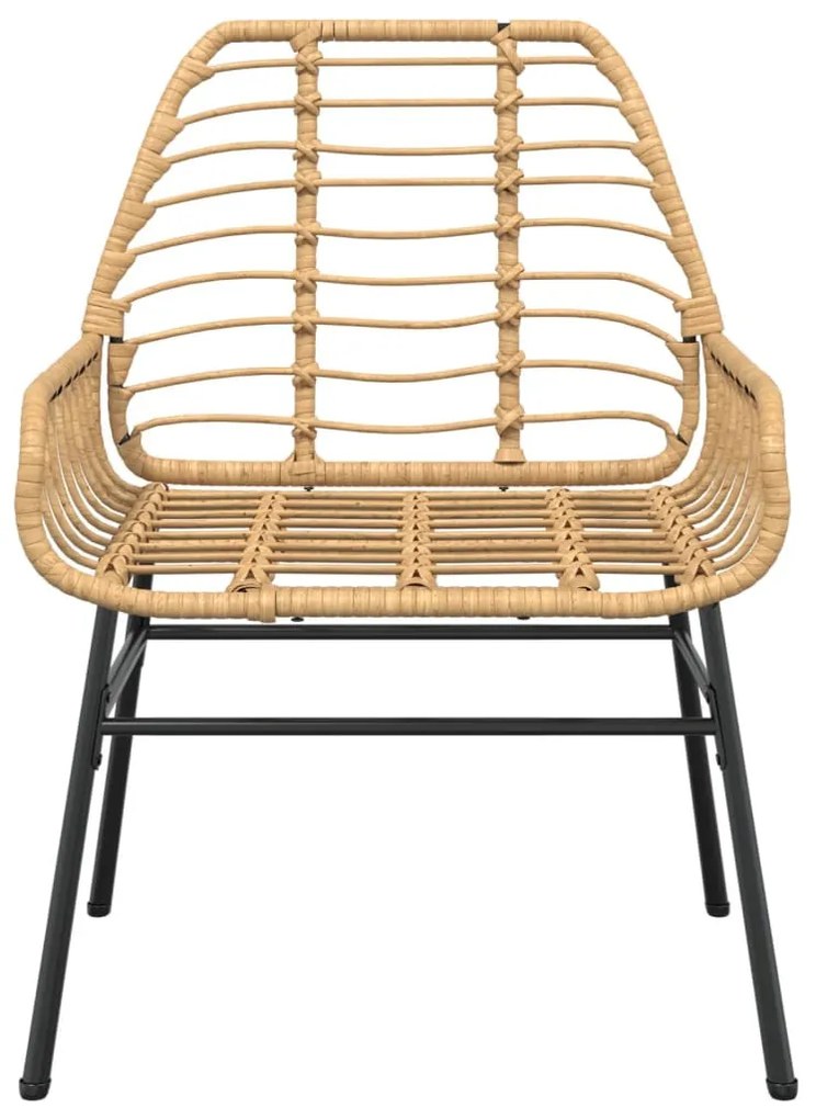 2 db barna polyrattan kerti szék