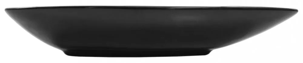 Háromszög alakú fekete kerámia mosdó 645x455x115 mm