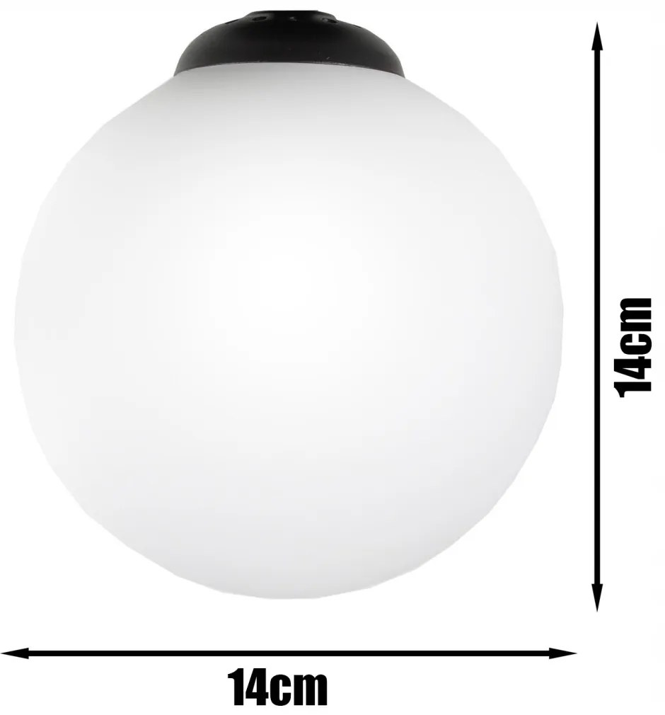 Glimex opál üveg gömb / golyó függőlámpa 2xE27 LISZ (GLIS0010)