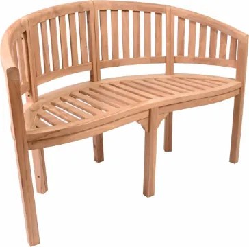 Kerti pad teakfából kétszemélyes kezelt 120 cm