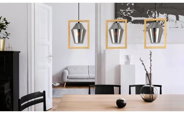 Eglo 99702 - Csillár zsinóron VIGLIONI 3xE27/40W/230V