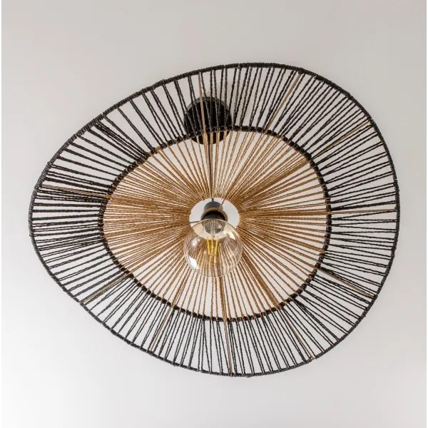 Brilagi - LED csillár kábelen CERIA BOHO 1xE27/40W/230V átm. 80 cm fekete/barna