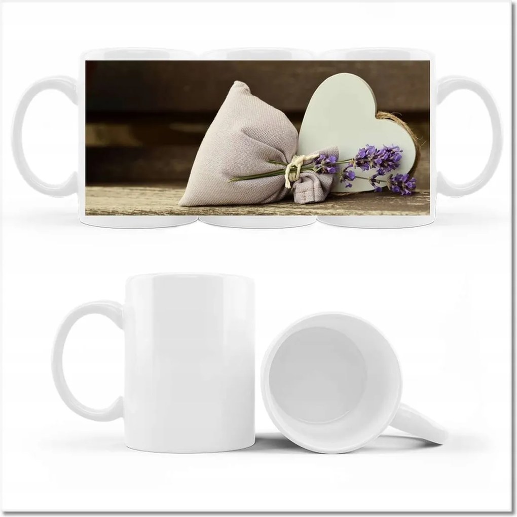 Fényképes bögre Tasak Illatos levendula