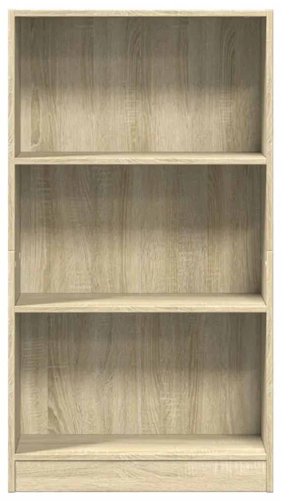 sonoma tölgy színű szerelt fa könyvespolc 60 x 24 x 109 cm
