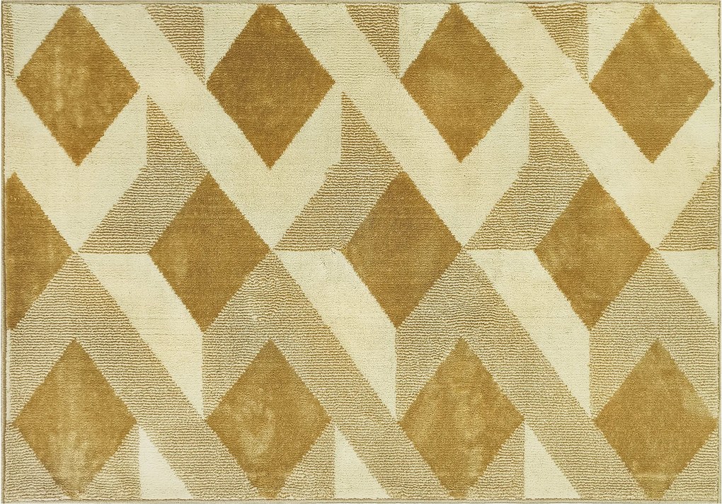 HOMCOM 230 x 160 cm-es Nappali Szőnyeg, Rövid Szálú, Mosógépben Mosható, Hipoallergén, Nappaliba, Hálószobába, Irodába, Sárga | Aosom