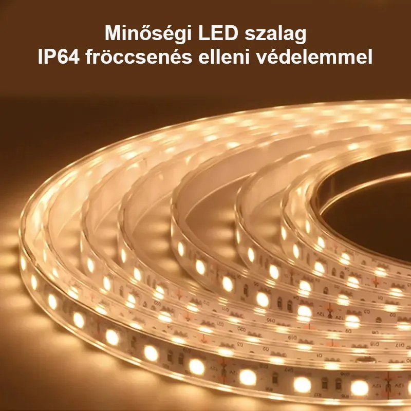 Viva AURA fürdőszoba tükör - érintőkapcsolós - páramenetesítős - órával - LED - FEKVŐ - 100 x 70 cm