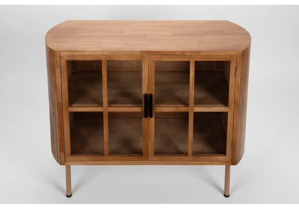 Natúr színű kaucsukfa tálalószekrény 100x80x38 cm Yaz – White Label