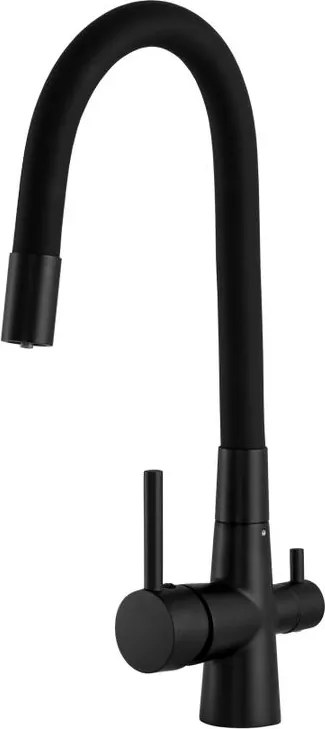 Gamma Flex Vízszűrős Mosogató Csaptelep - Fekete