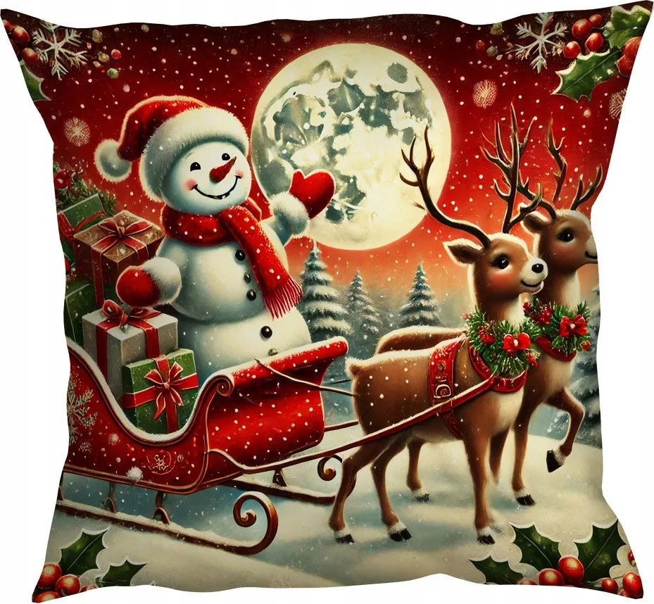 Karácsonyi díszpárnahuzat 45x45 díszpárnahuzat