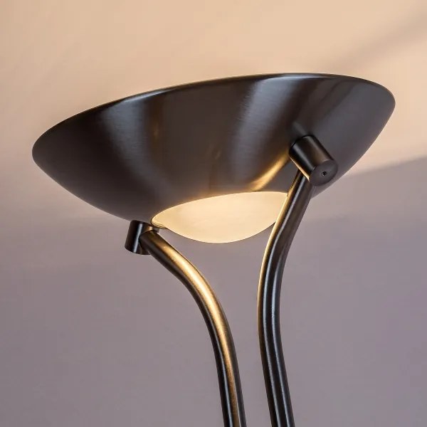 Brilagi - Fényerőszabályozható állólámpa SCARLETT 1xR7s/230W/230V+1xG9/40W matt króm